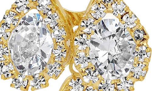 Eye Candy Los Angeles Zuri Cubic Zirconia Drop Earrings In Gold