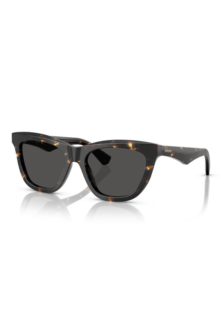 53mm Cat Eye Sunglasses, Alternate, color, BLACK/ MUSTARD