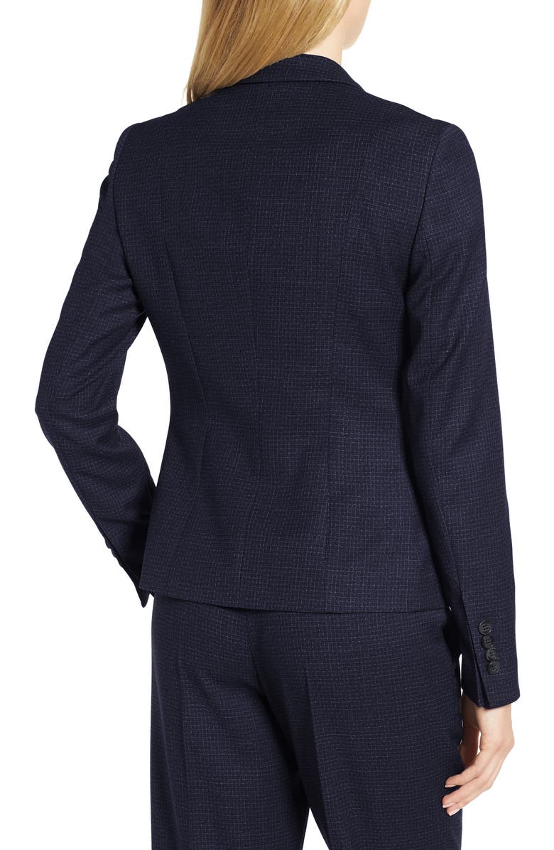 BOSS Jibena Windowpane Jacket, Alternate, color, 