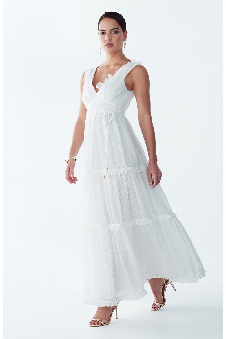 Denison Maxi Dress, Alternate, color, White