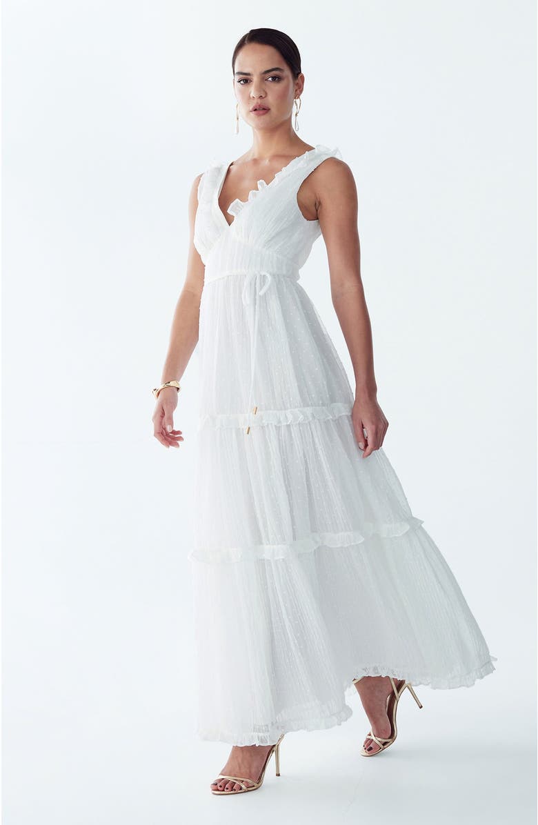 ST MRLO Denison Maxi Dress, Alternate, color, White
