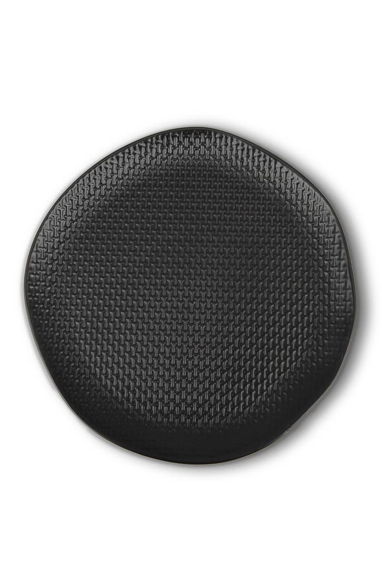 Stone Lain Abigael Stoneware 4-Piece Dinner Plate Set, Alternate, color, Black