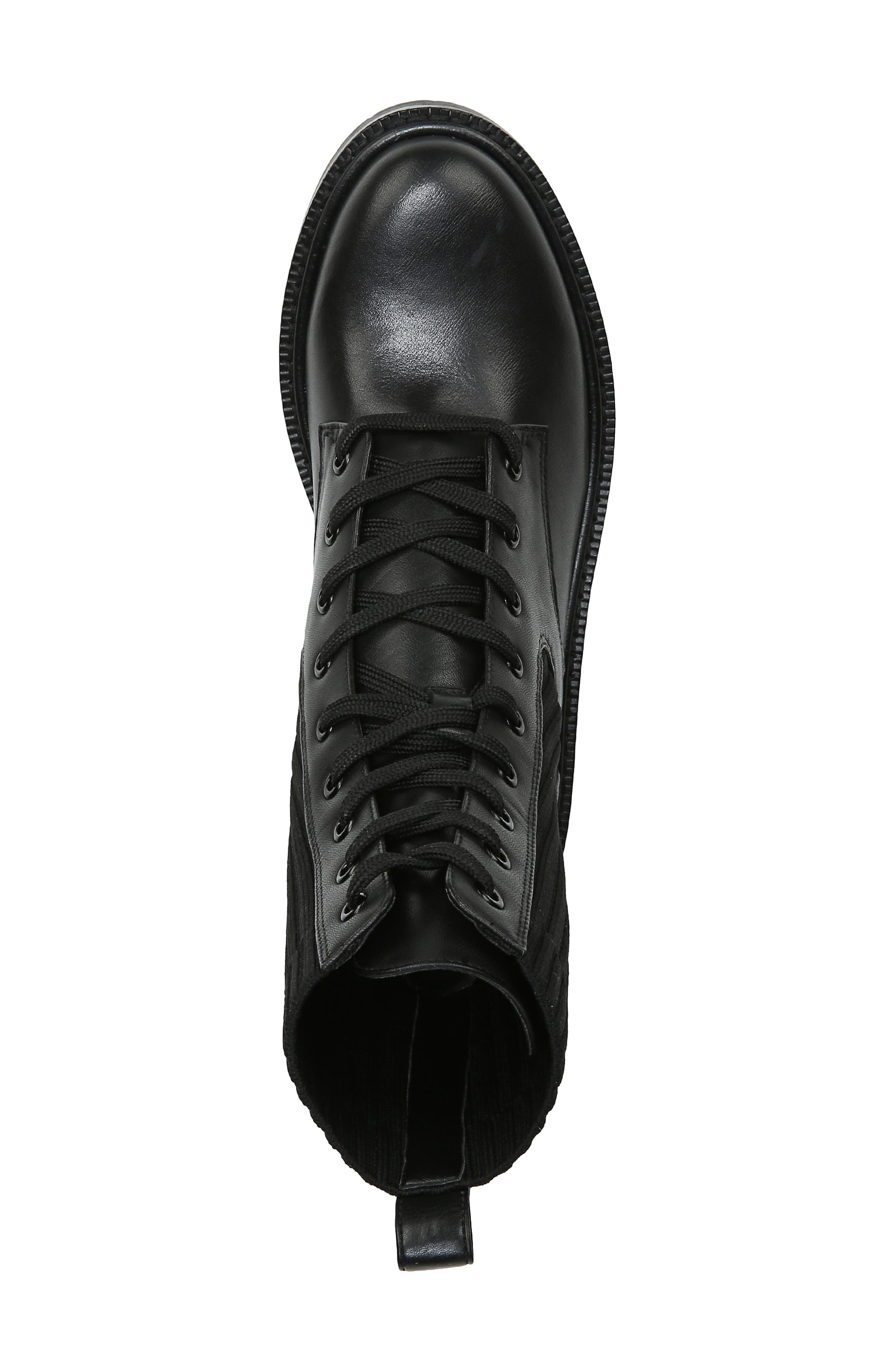 Sam Edelman Lydell Mixed Media Lug Sole Combat Boot, Alternate, color, 