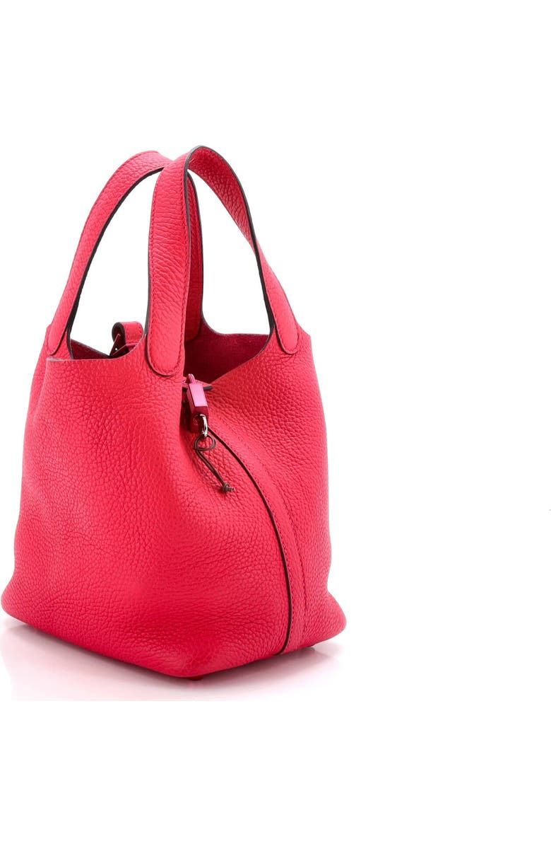 Pre-Owned Hermes Monochrome Picotin Lock Bag Clemence PM, Alternate, color, Rose Mexico