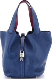 Pre-Owned Hermes Eclat Picotin Lock Bag Clemence MM