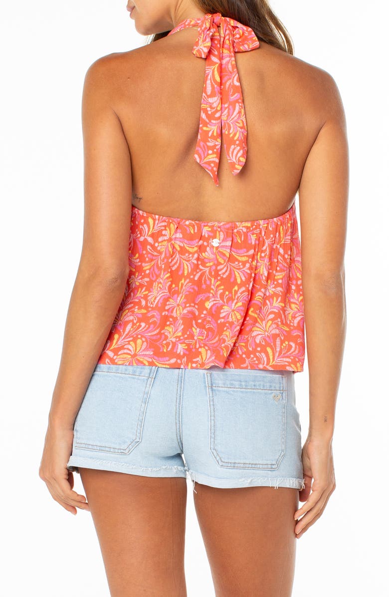 Roxy Fairweather Split Front Halter Top, Alternate, color, 