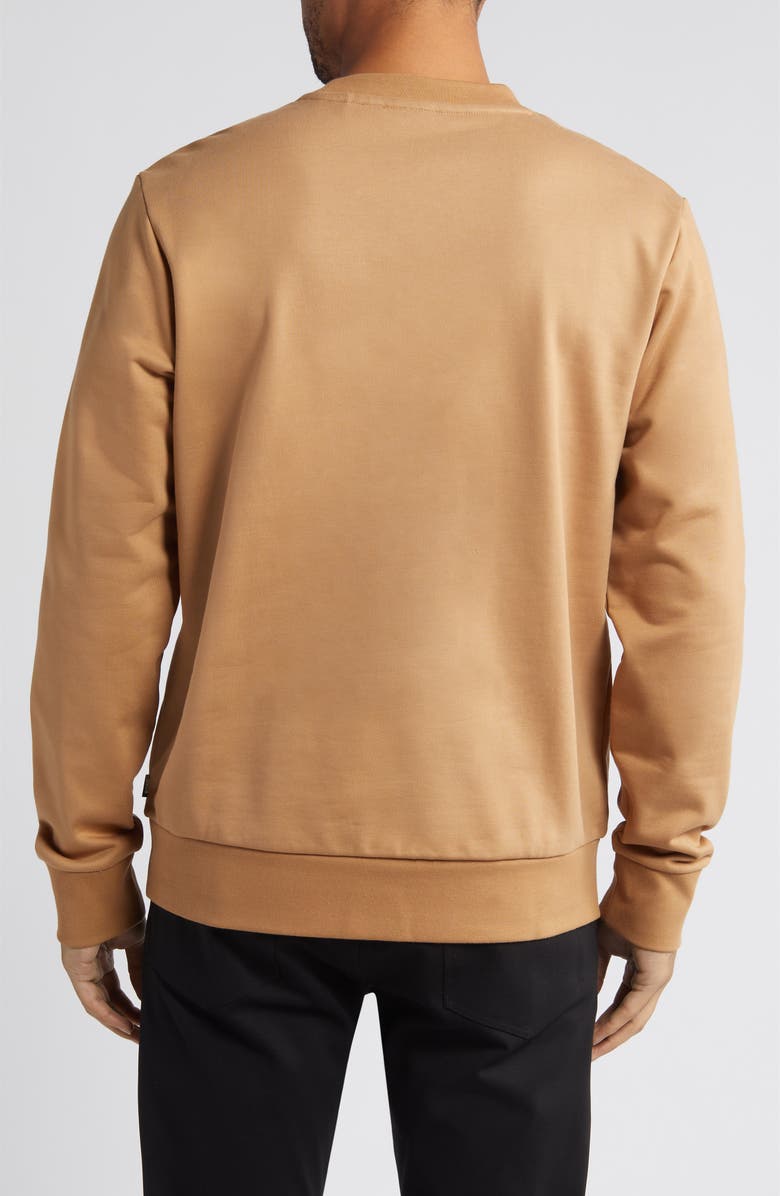 BOSS Soleri Logo Cotton Sweatshirt, Alternate, color,