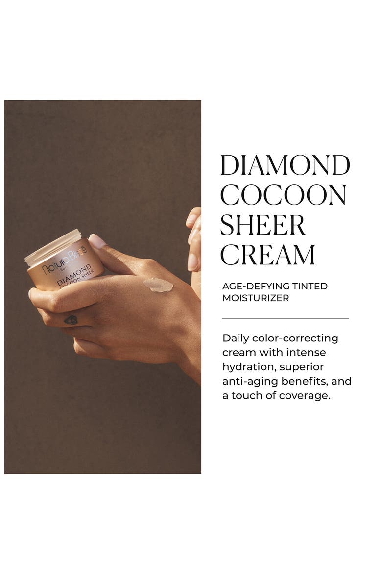 Diamond Cocoon Sheer Cream, Alternate, color, NO COLOR