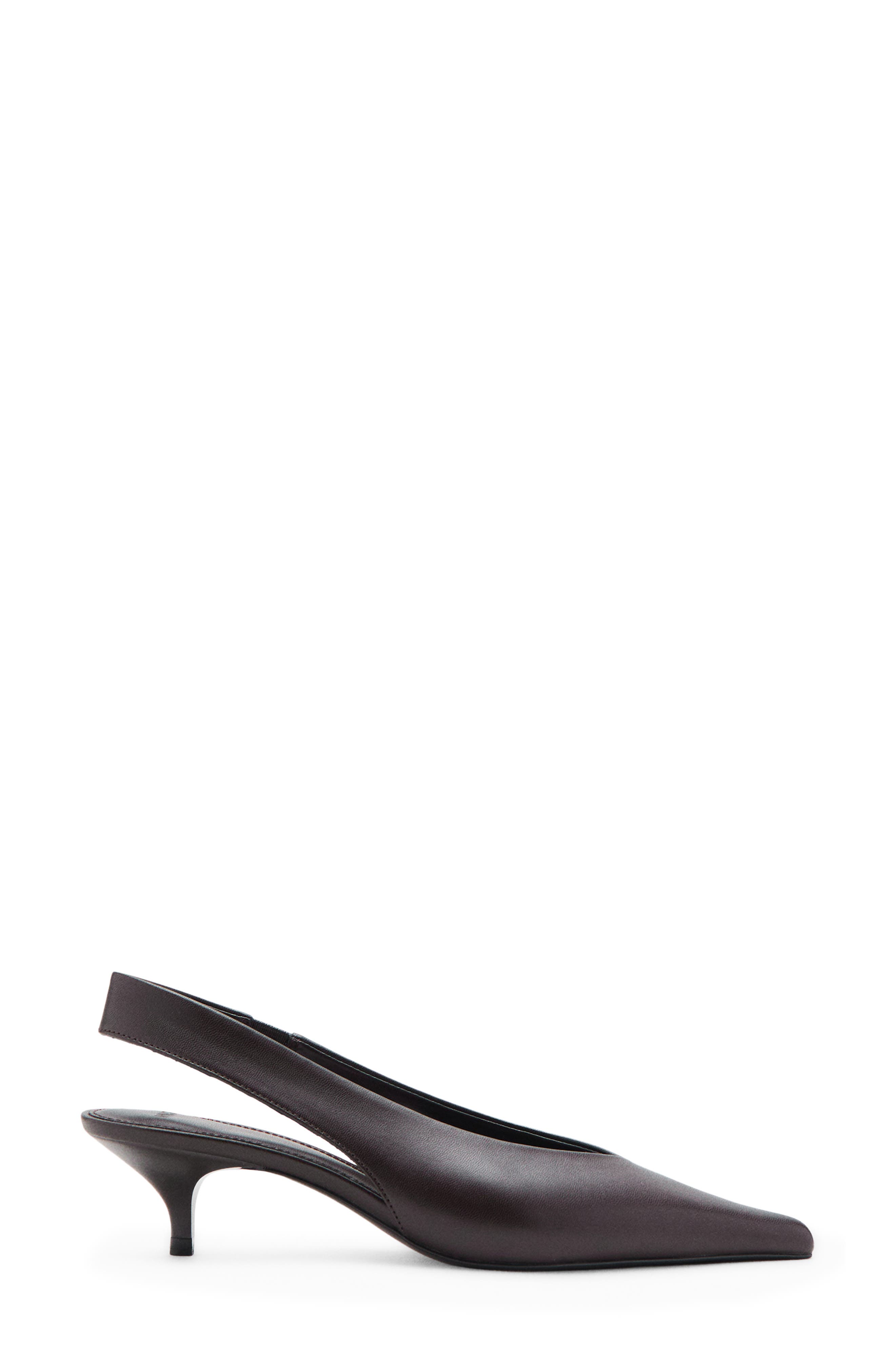 Bimbo Pointed Toe Slingback Pump, Alternate, color, CHOCOLATE