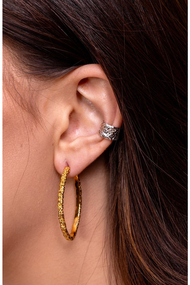 Hula Ear Cuff in 925 Sterling Silver, Alternate, color, Sterling Silver