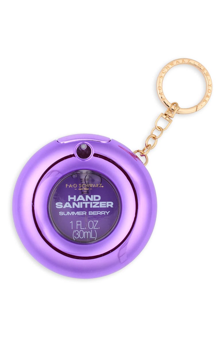 Kids' Summer Berry Hand Sanitizer Keychain, Main, color, PURPLE