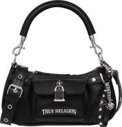 True Religion Moto Faux Leather Shoulder Bag