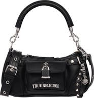True Religion Moto Faux Leather Shoulder Bag