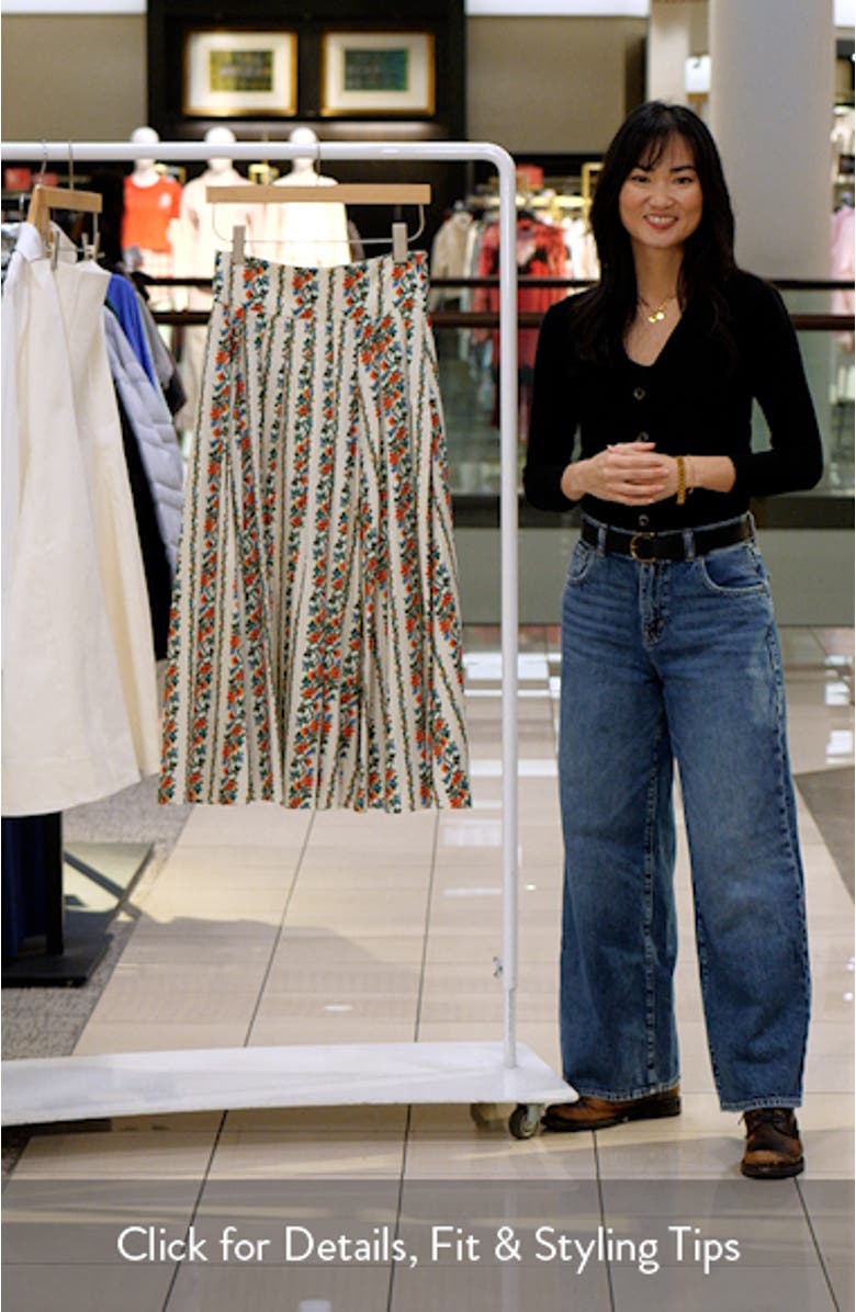 The Regency Floral Tapestry Skirt, sales video thumbnail