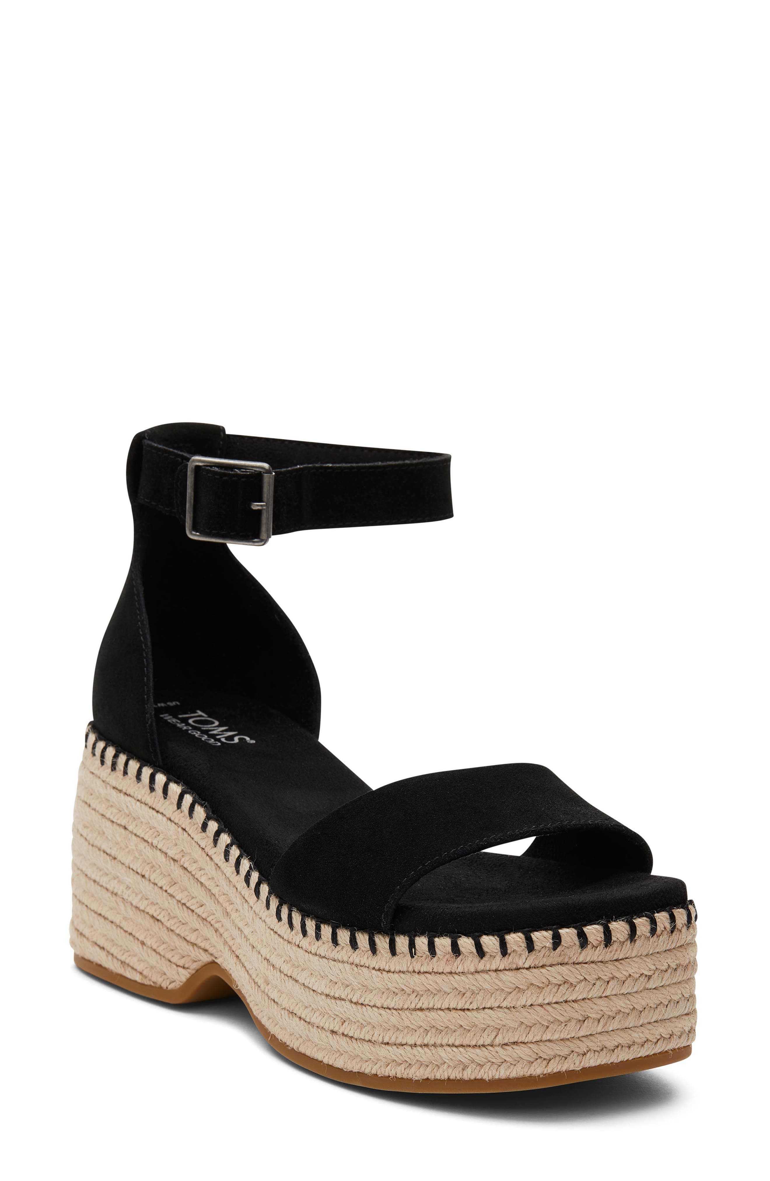 TOMS Laila Espadrille Platform Sandal, Main, color, 