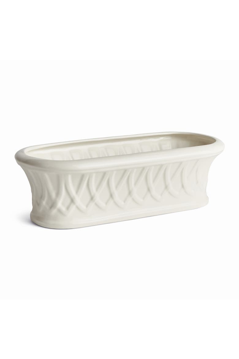 Hillingdon Oblong Cachepot, Main, color, White