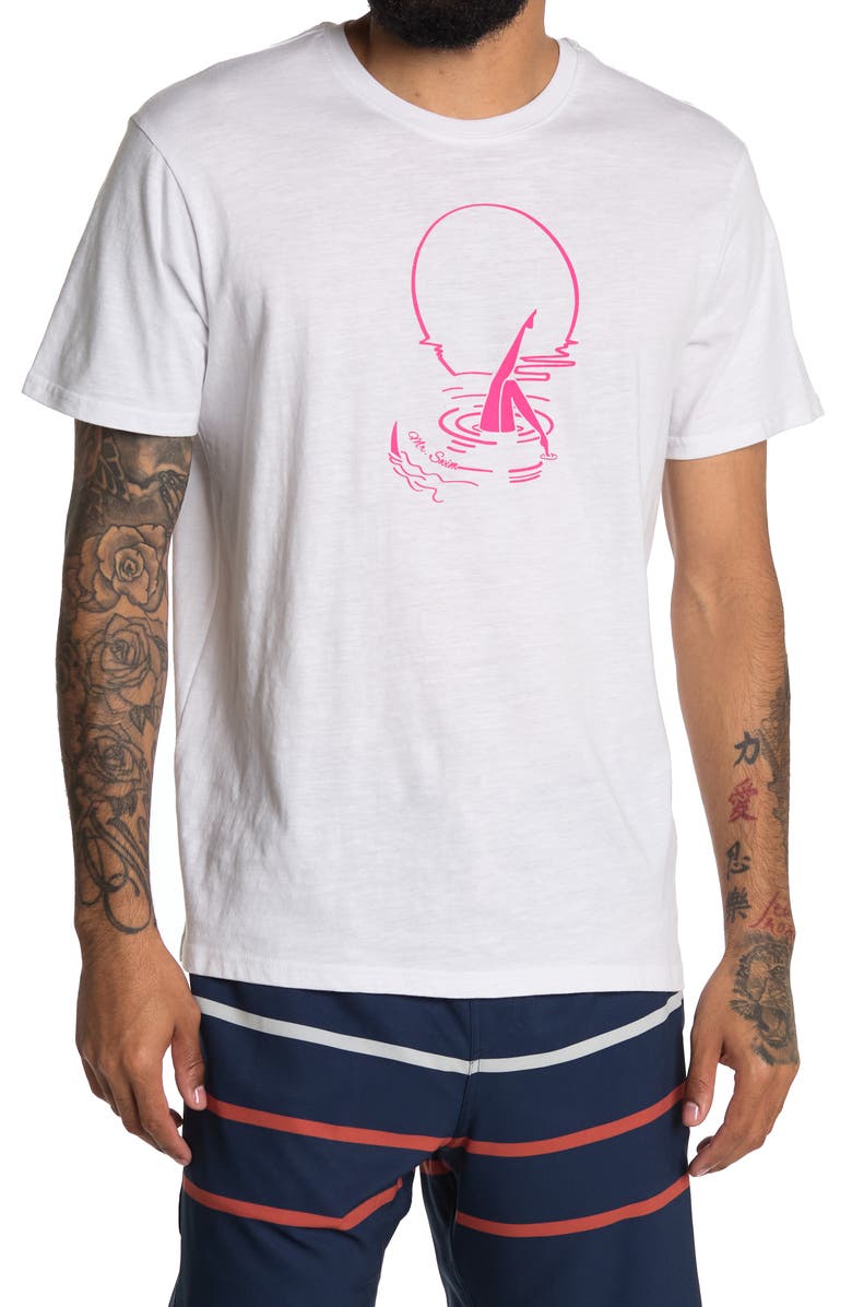 Mr.Swim Swimming Shark Graphic T-Shirt, Main, color, 