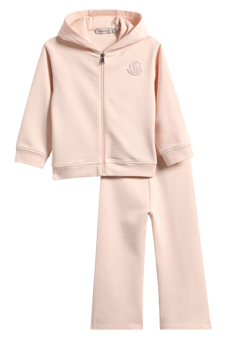 Kids' Stretch Cotton Zip Hoodie & Sweatpants Set, Main, color, PINK