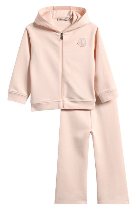 Kids' Stretch Cotton Zip Hoodie & Sweatpants Set