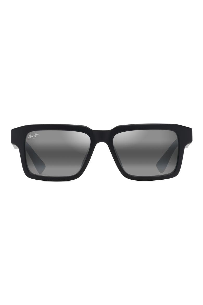 Kahiko 53mm PolarizedPlus2® Gradient Square Sunglasses, Main, color, MATTE BLACK