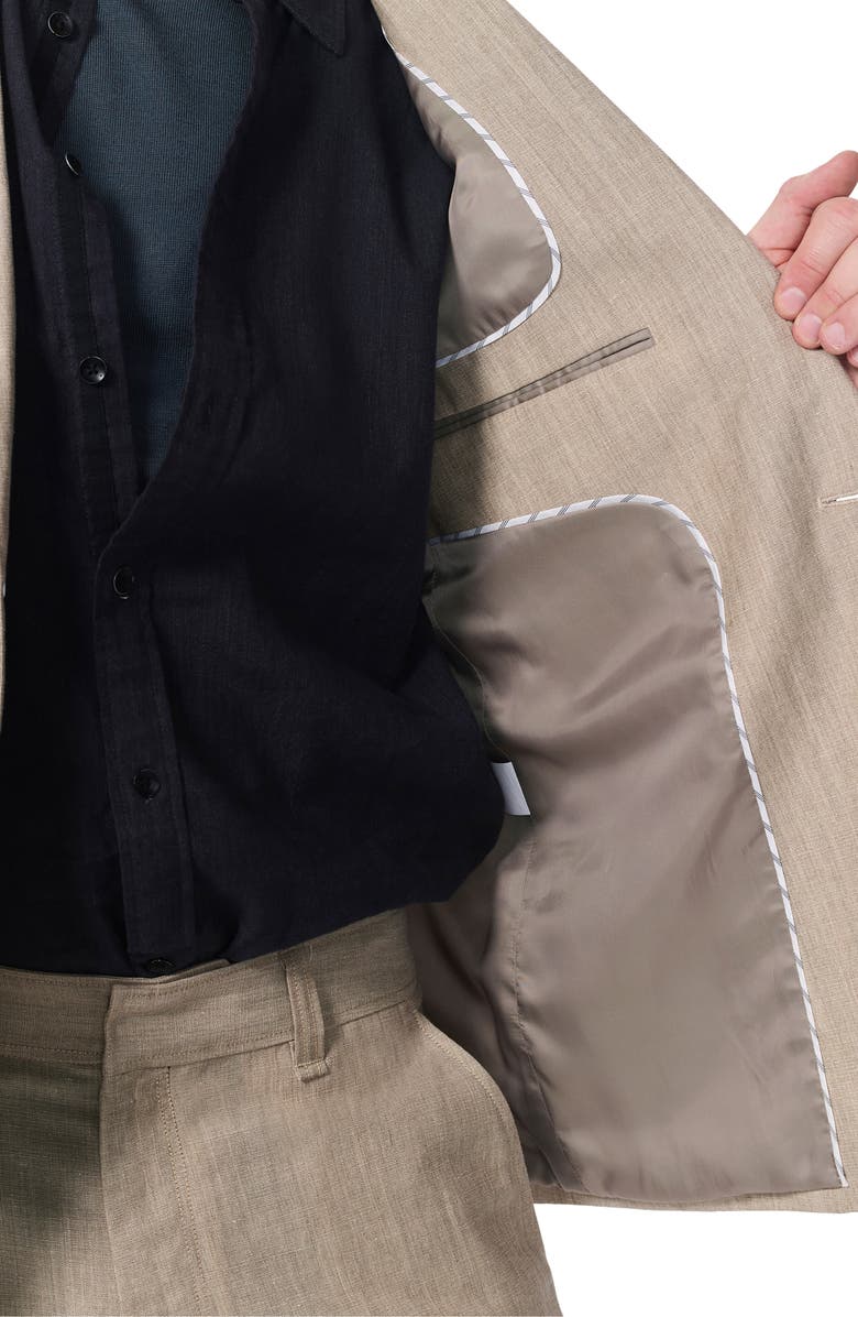 rag & bone Butler Donegal Virgin Wool & Linen Blend Blazer, Alternate, color, Beige