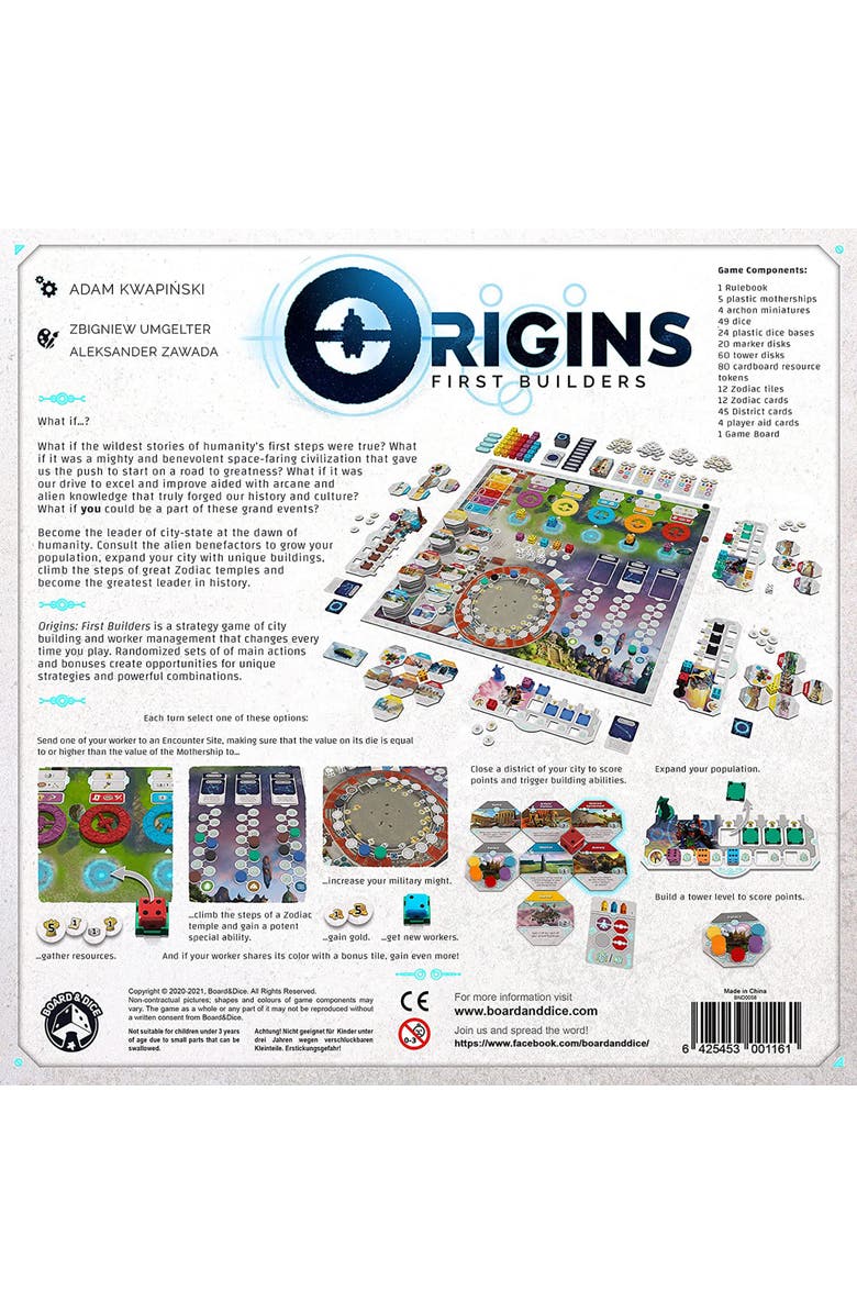 The City of Games Origins First Builders City Building Game, Alternate, color, Multicolored