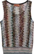 Missoni Metallic ZIgzag Sweater Tank