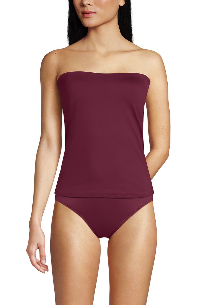 Lands' End Bandeau Tankini Top, Main, color, 