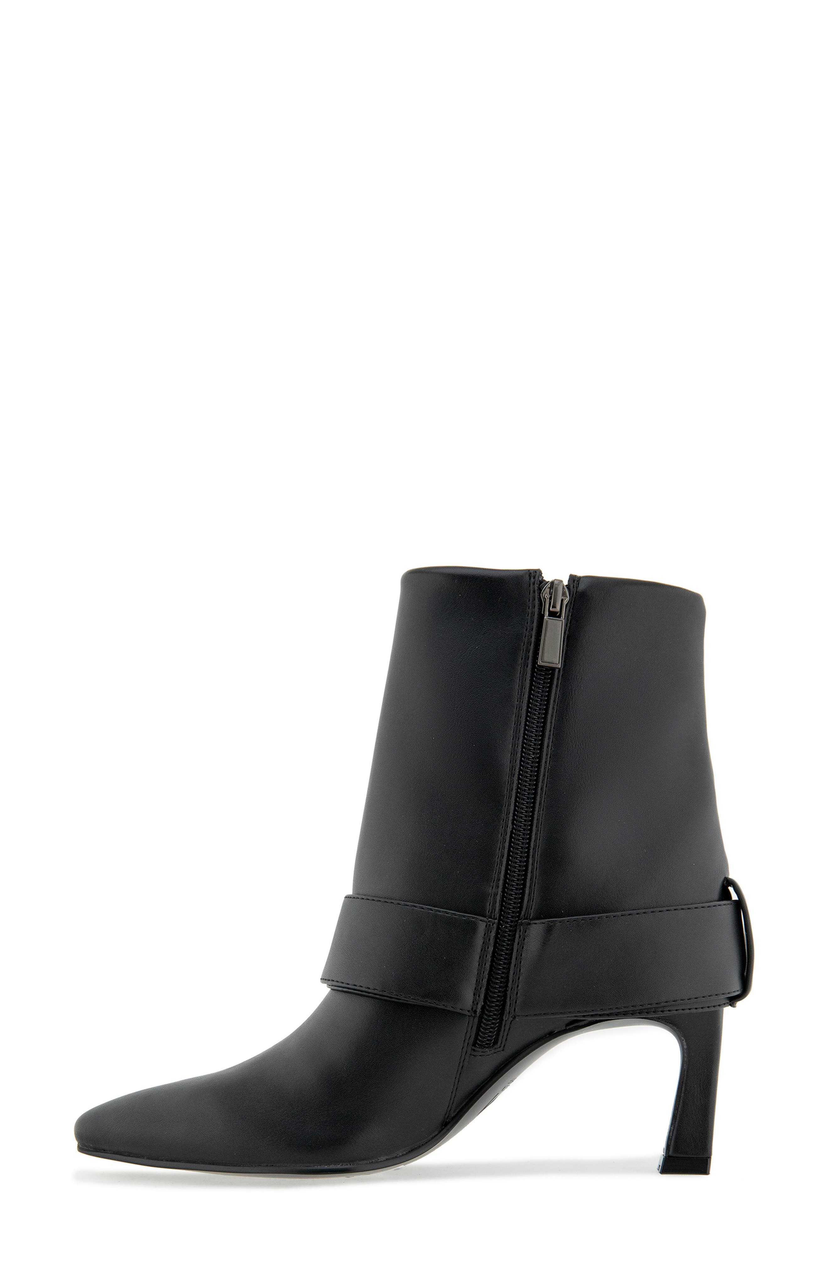 Karina Fold Bootie, Alternate, color, BLACK PU