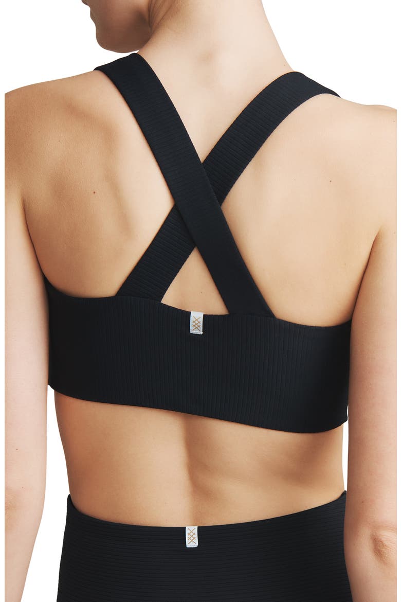 Ripple Sports Bra, Alternate, color, BLACK