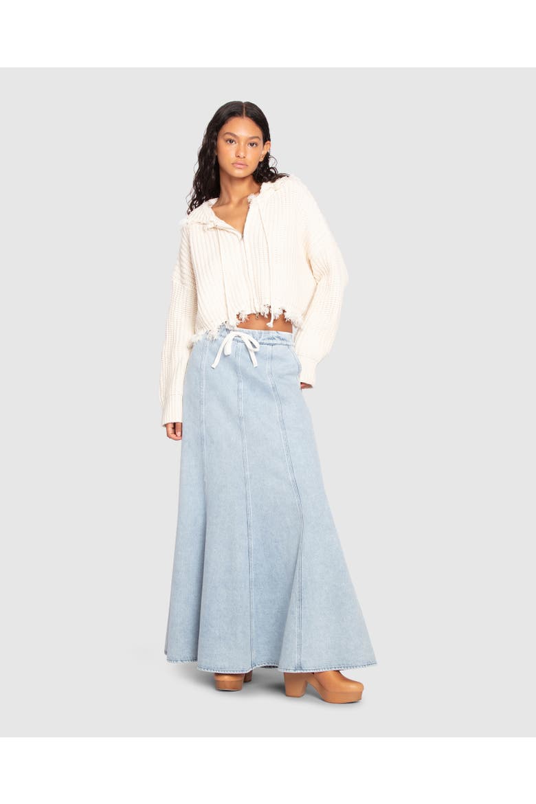 Bold Love Maxi Skirt, Main, color, Stonewash