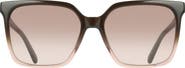 FERRAGAMO 57mm Rectangle Sunglasses