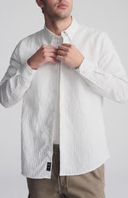 Mavi Jeans Regular Fit Stripe Button-Up Shirt