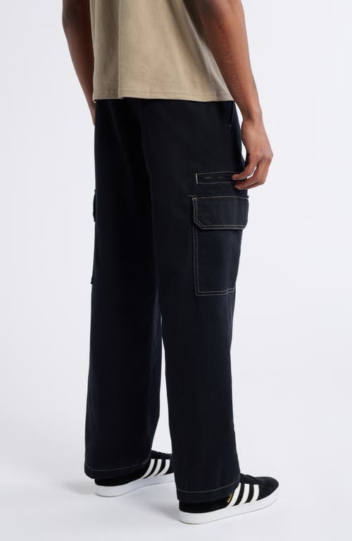 Shop Dickies Riverbend Straight Leg Cargo Work Pants In Black