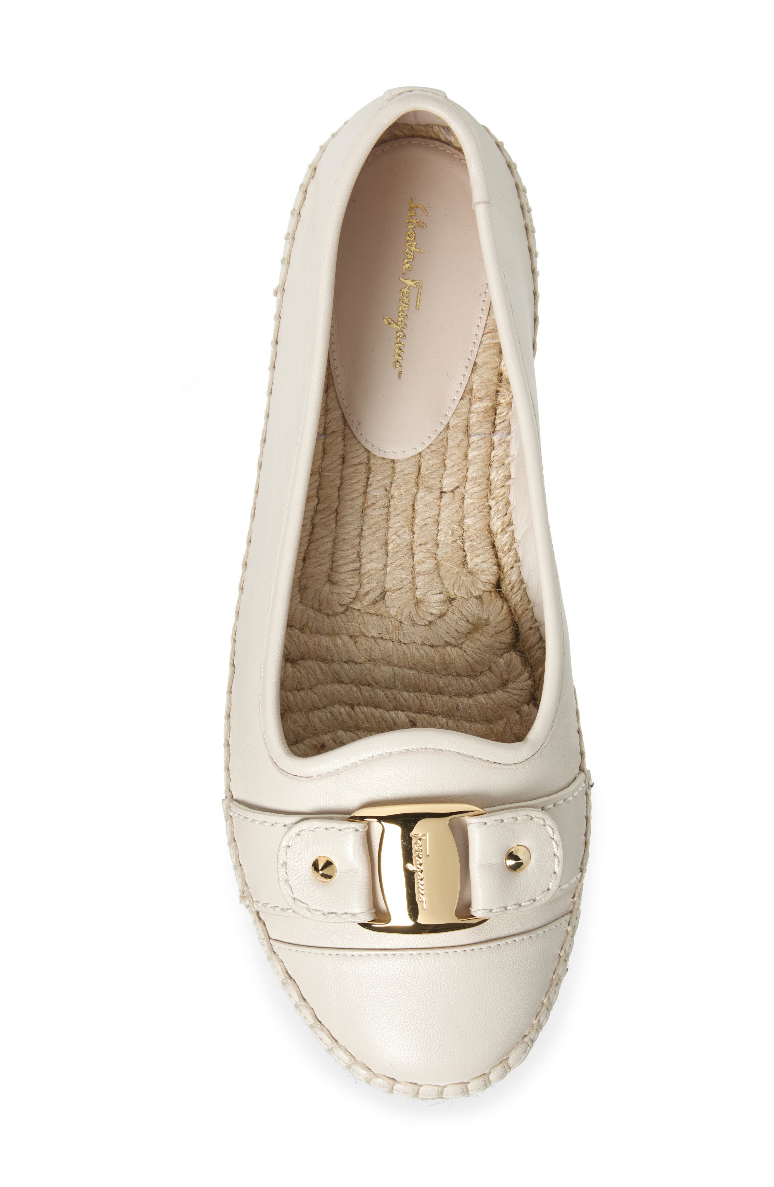 FERRAGAMO Buckle Espadrille Flat, Alternate, color, 