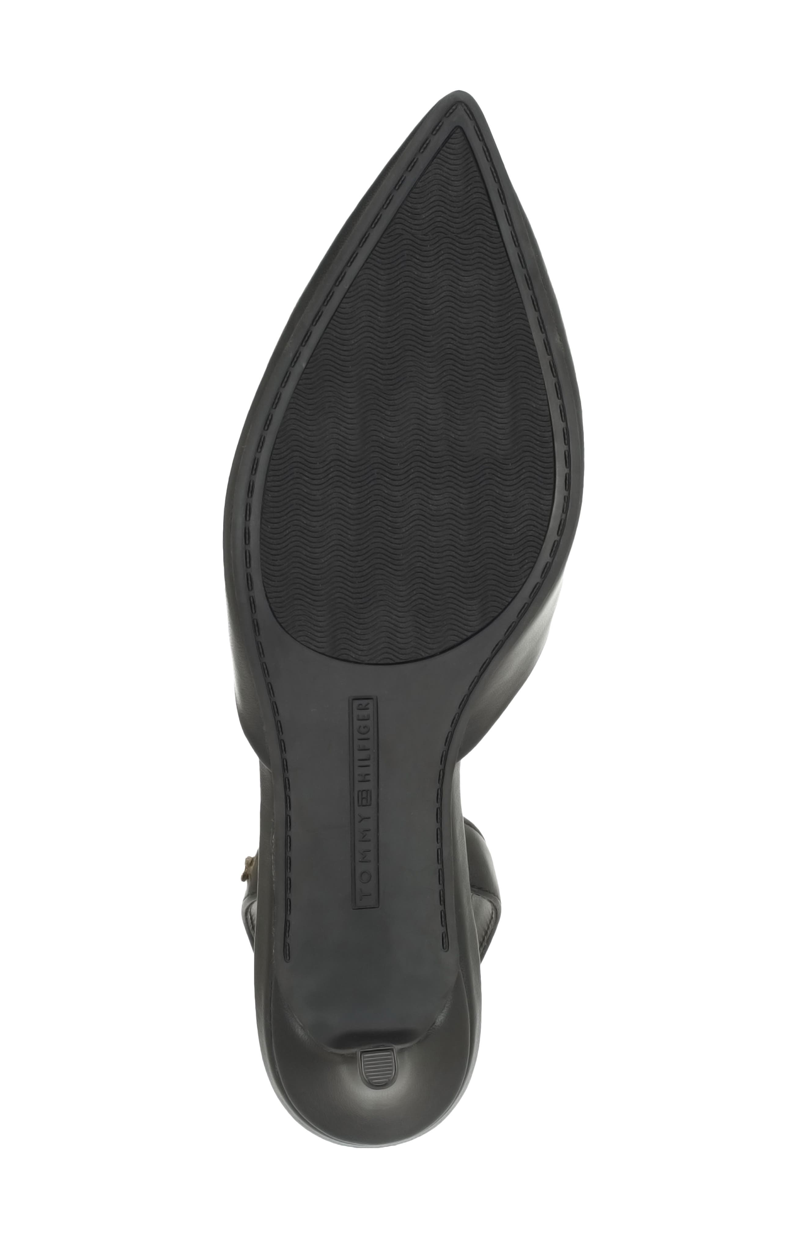 Tanna Slingback Pointed Toe Kitten Heel Pump, Alternate, color, BLACK