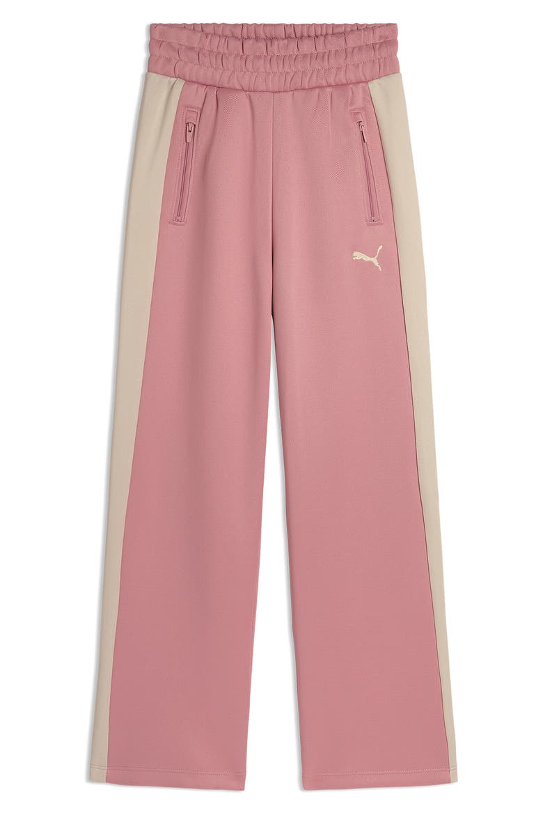 Kids' T7 Foundations Straight Leg Piqué Track Pants, Main, color, BEYOND PINK
