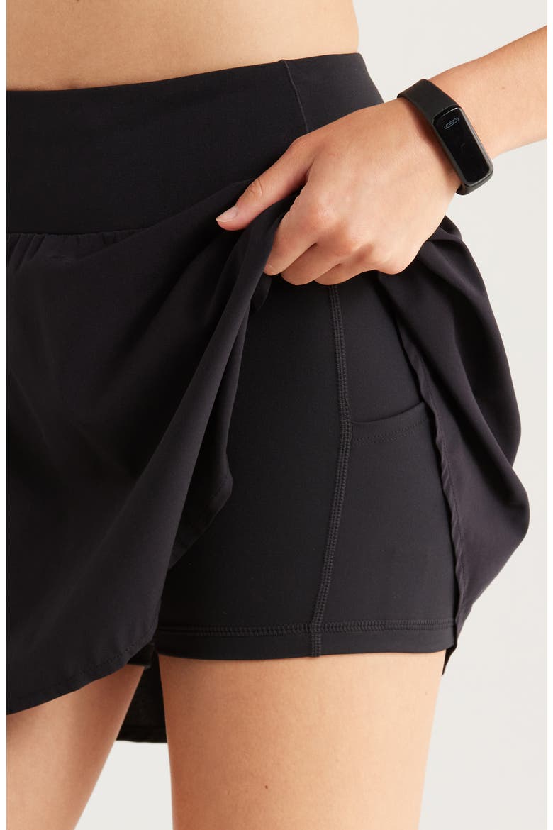 All Sport High Waist Skirt, Alternate, color, BLACK