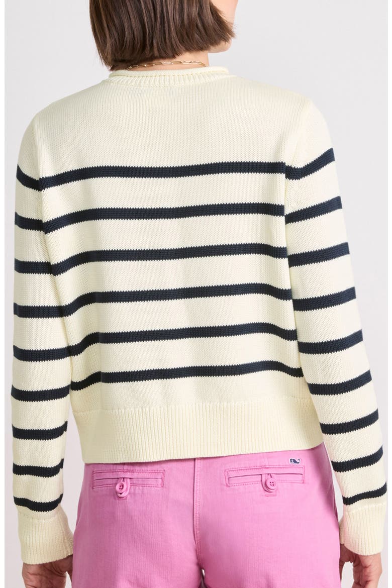 Stripe Roll Neck Cotton Sweater, Alternate, color, CALEY STRIPE MARSH