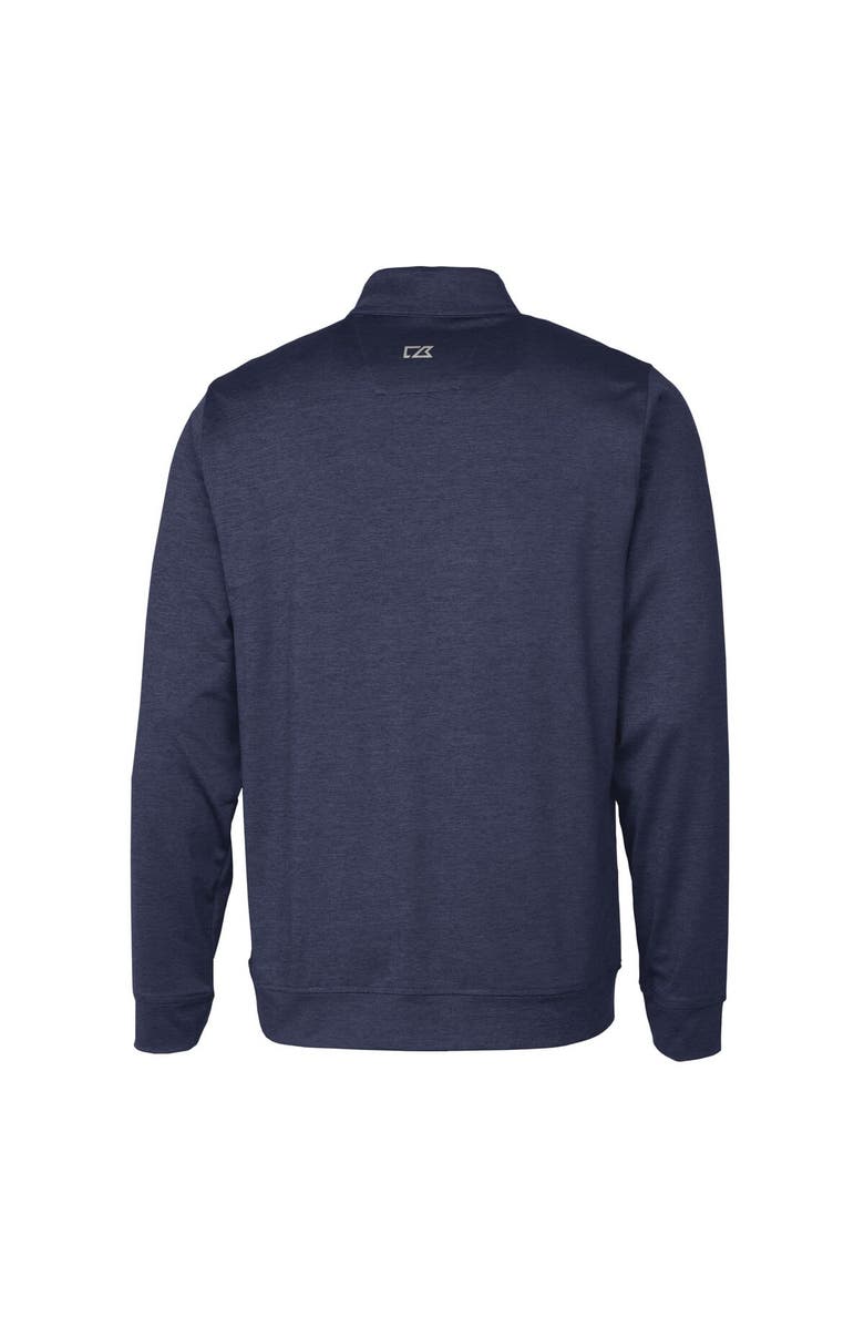 Cutter & Buck Men's Cutter & Buck Heathered Navy Buffalo Bills Big & Tall Stealth Quarter-Zip Jacket, Alternate, color, Navy