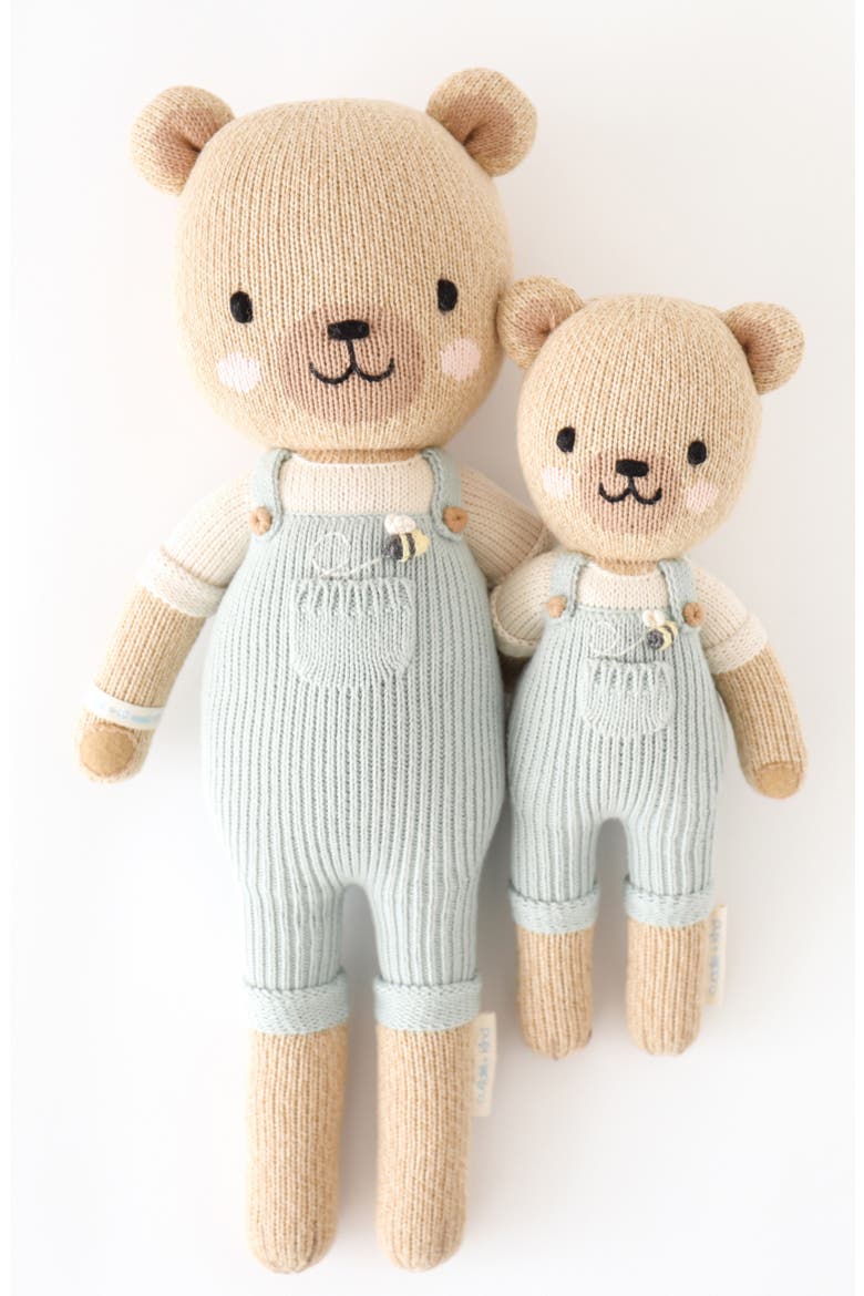 Charlie the Honey Bear Stuffed Animal, Alternate, color, BLUE