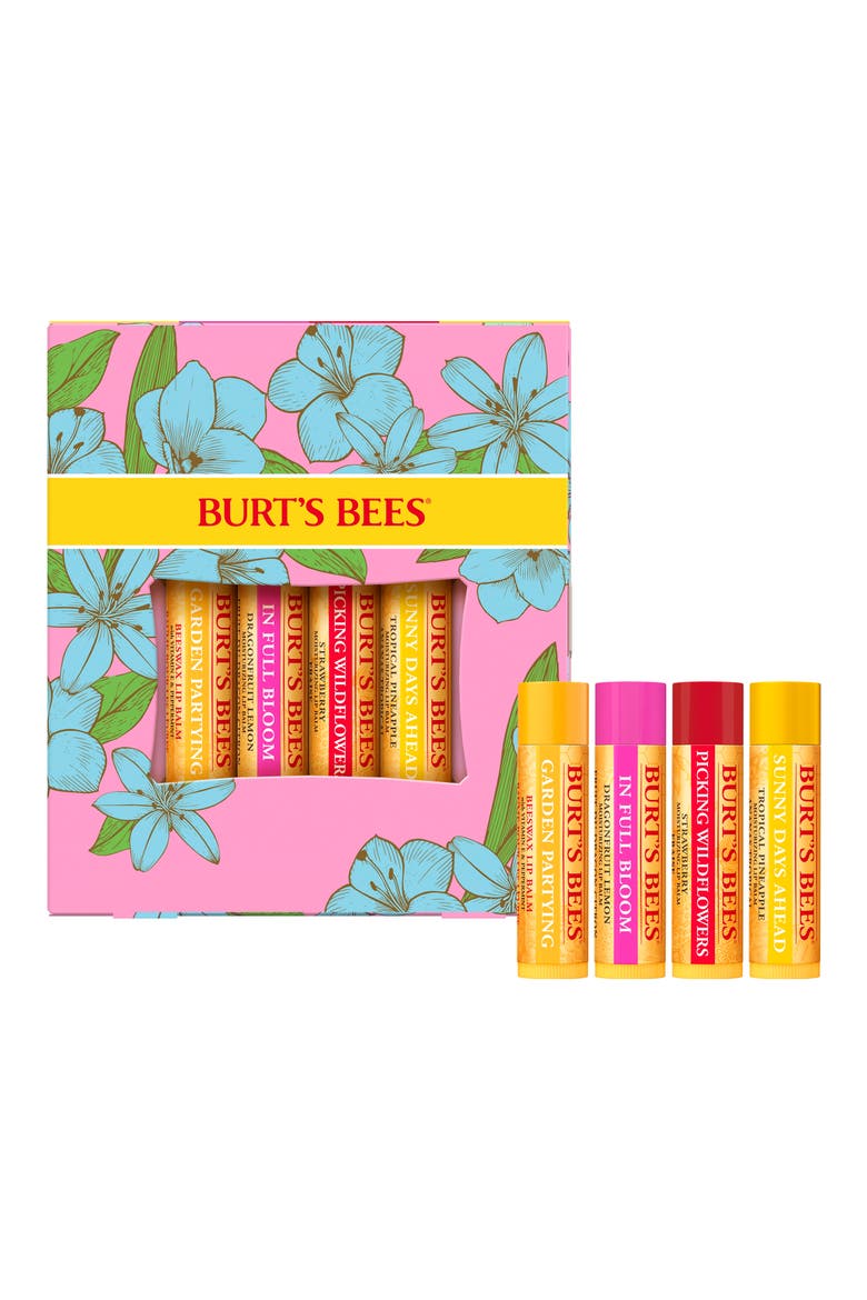 In Full Bloom Lip Balm Gift Set, Main, color, NO COLOR
