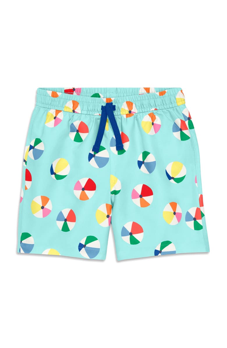 Primary Kids Swim Trunk, Main, color, Mist Beach Balls