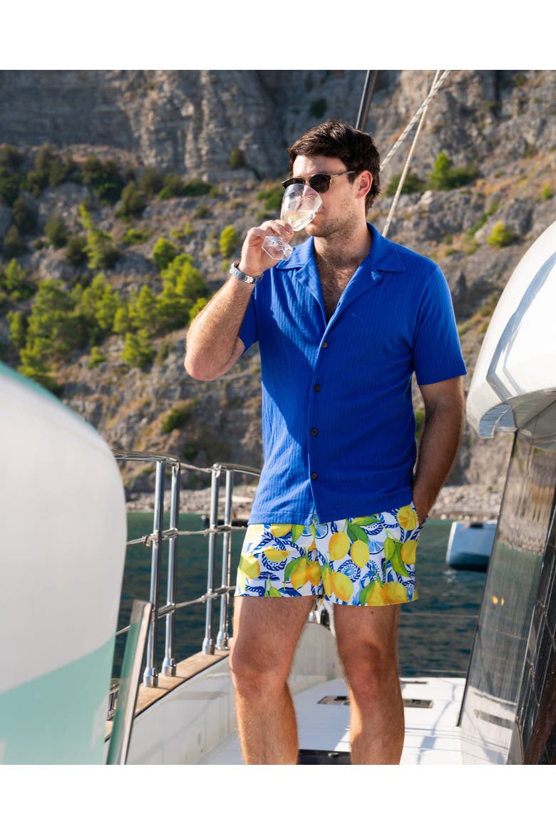 The Bossitano - Swim Trunks, Alternate, color, White