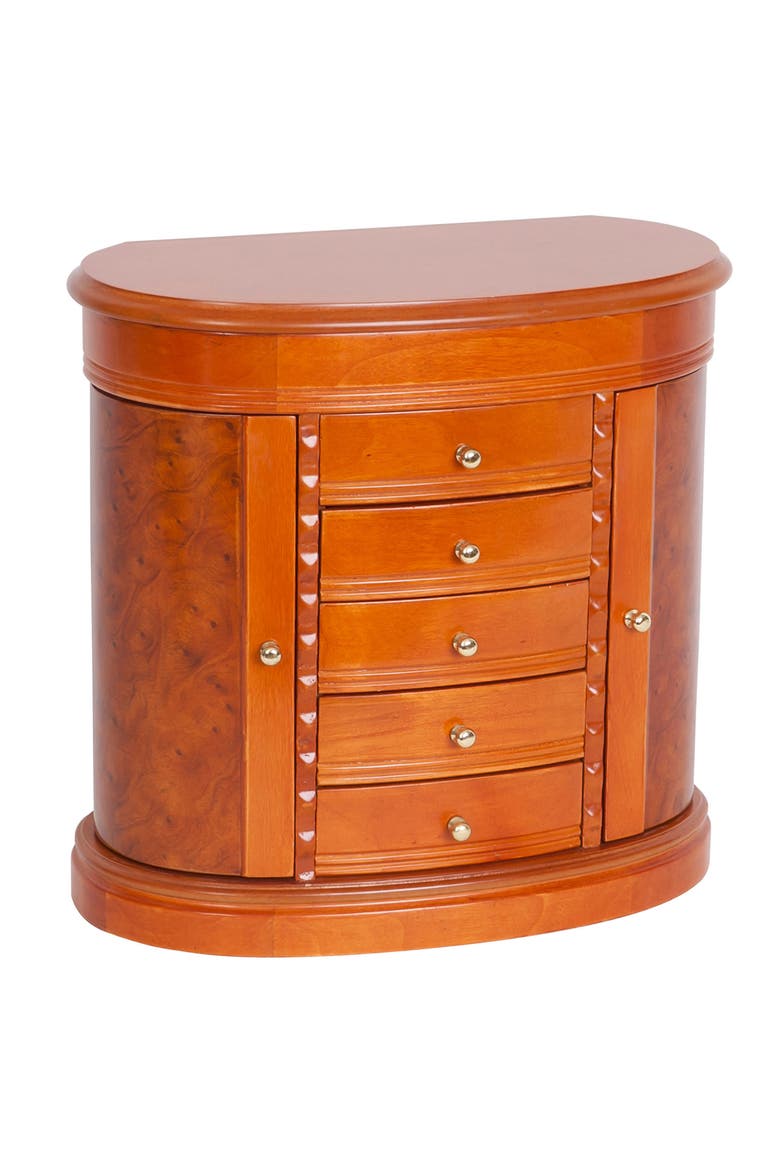 Mele & Co. Trinity Jewelry Box, Main, color, BROWN
