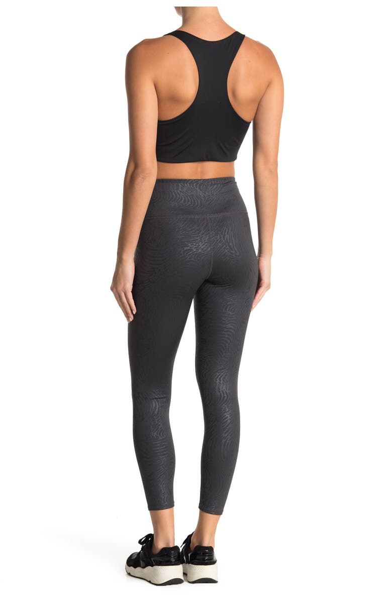 Z by Zella High Waist Daily Snake Embossed 7/8 Leggings, Alternate, color, 