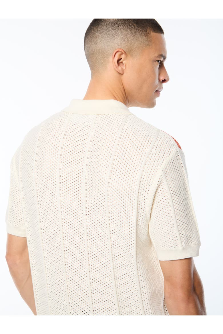 Montell Knit Polo, Alternate, color, GARDENIA