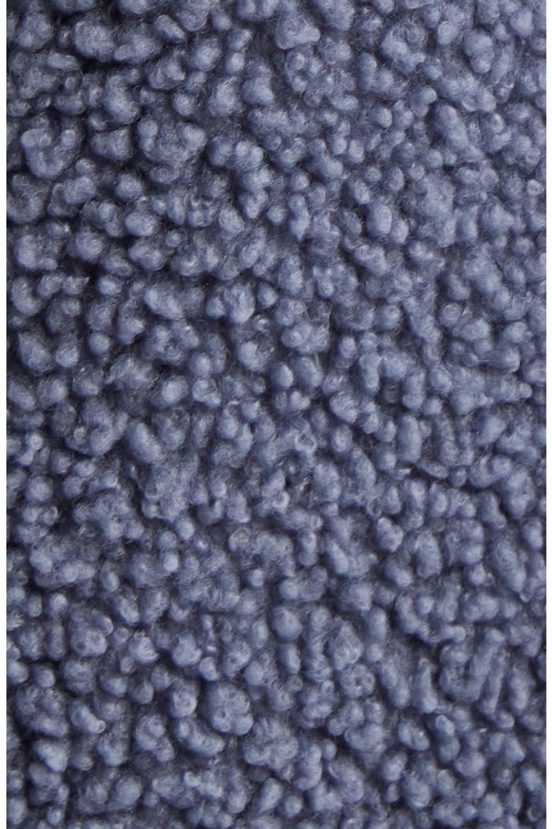 Emmersyn UGGbraid Trim High Pile Fleece Coat, Alternate, color, TAHOE BLUE