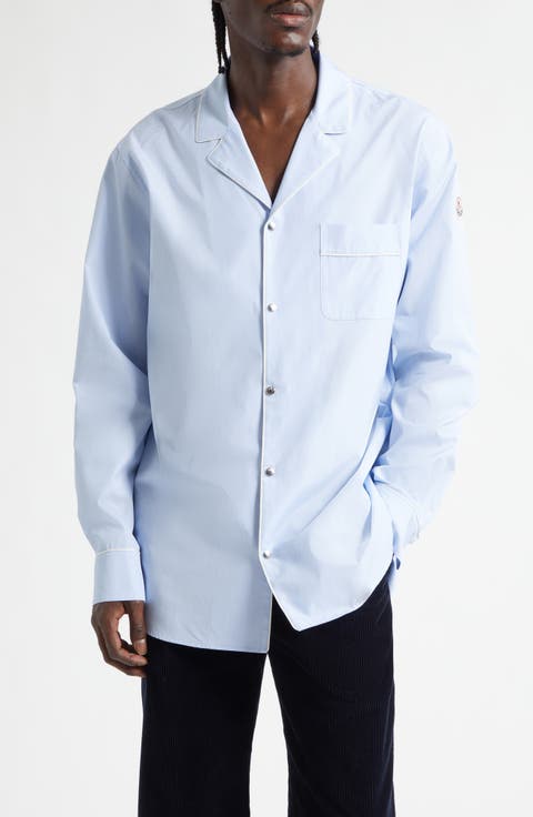 Cotton Fil-à-Fil Snap Front Shirt