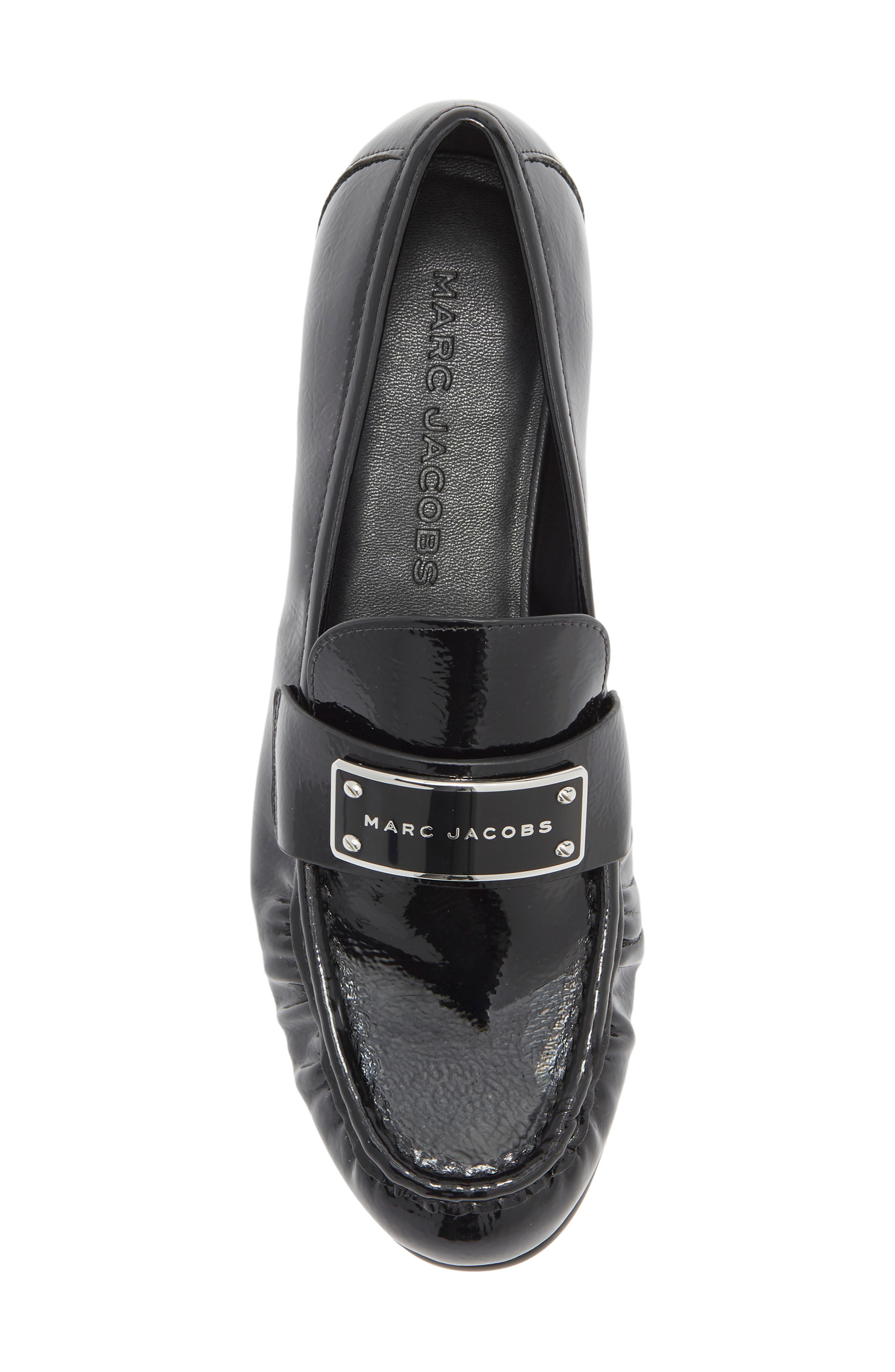 Marc Jacobs The Bold Logo Loafer, Alternate, color, Black